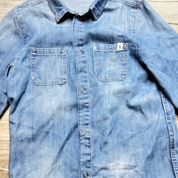 H&M Jean button down shirt size 7-8 - Picture 7 of 7